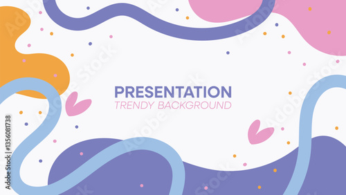 Modern minimalist cover presentation background design.