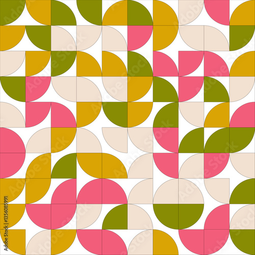 Geometric pattern vector background with rectangles, squares shape design
