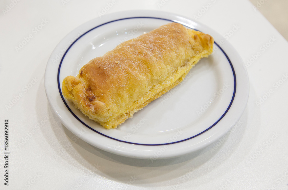 Travesseiro of Sintra, famous sweet made from puff pastry, Portugal