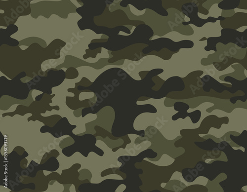 
forest camouflage khaki pattern seamless army background urban stylish design