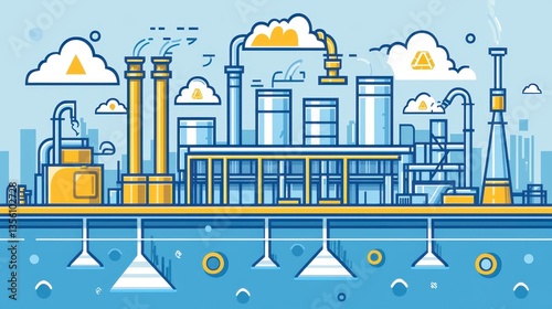Graphic Resources for Environmental Compliance in Industry Icons