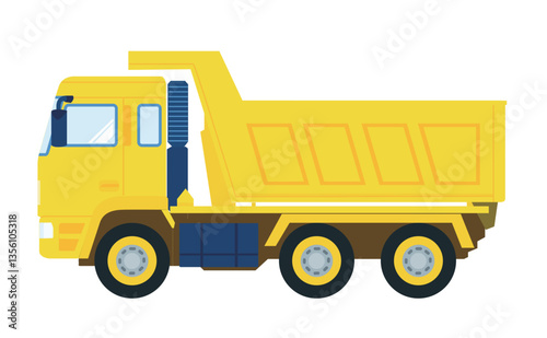 黄色い工事現場のダンプカー～dump truck～