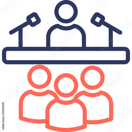 Conference line color icon