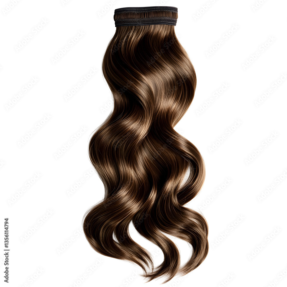 Naklejka premium long hairstyle