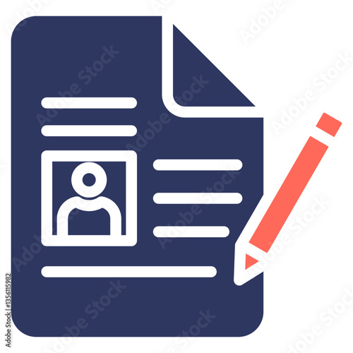 Registration glyph color icon