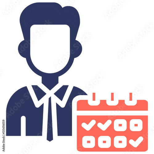 Event Planner glyph color icon