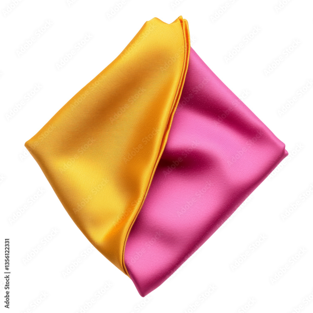 Elegant Yellow and Pink Fabric Draped in Softness Elegant Yellow and Pink Fabric Draped in Softness