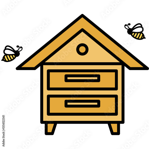 Bee Keeping lllustration