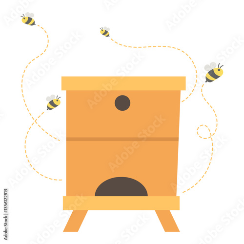 Beekeeping Illustration