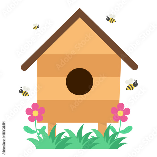 Beekeeping Illustration