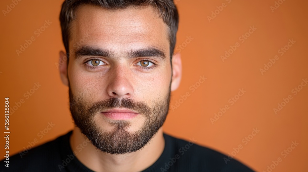 Handsome man poses for portrait Handsome man poses for portrait