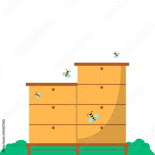 Beekeeping Illustration