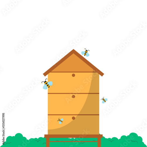 Beekeeping Illustration