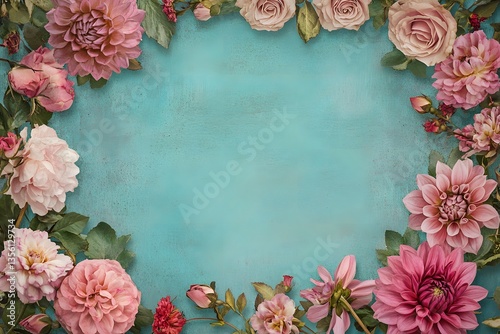 Wallpaper Mural Abstract Floral Design with Unique Color Blends Torontodigital.ca