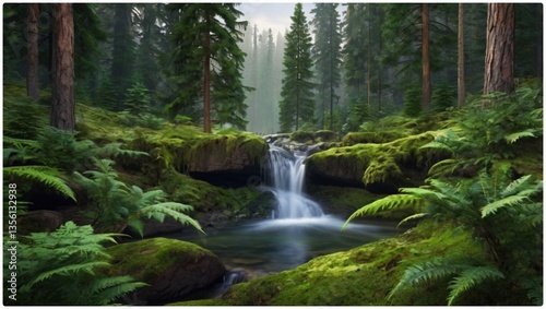 waterfall in the forest