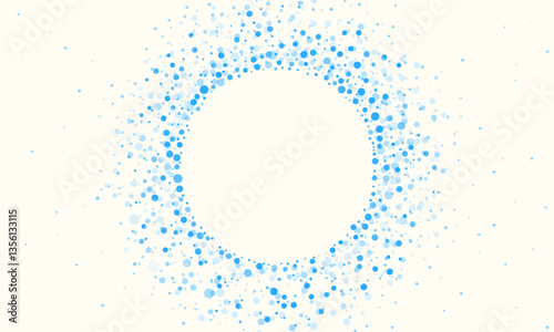 Abstract Blue Random Dots Background Creative vector design Templates
