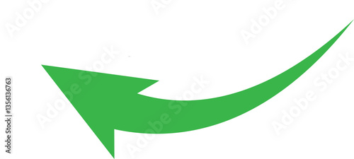 Curve arrow icon vector . Black long up arrow icon vector . arrow pointing upward.