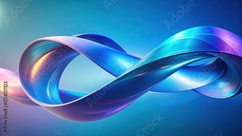 Abstract Blue Wave Background with Flowing Curves. abstract blue wave background