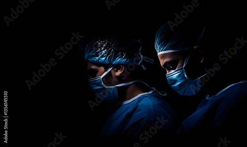 Professional surgeon, steady-eyed doctor, operating room, focused, medical, at work, business, wallpaper, background, poster, base map, team, health, hygiene, professional, hospital,operation