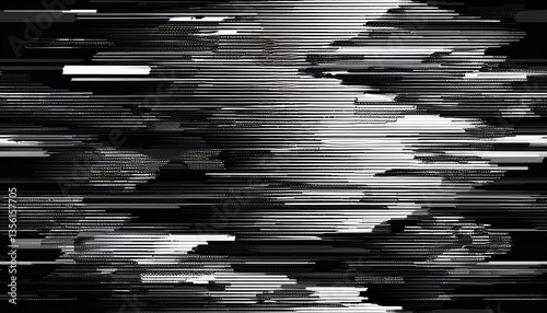 background with interlaced digital glitches and distortions