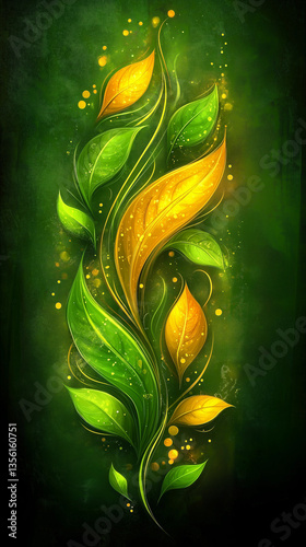 Vertical bright abstract phone background with fluid color design.