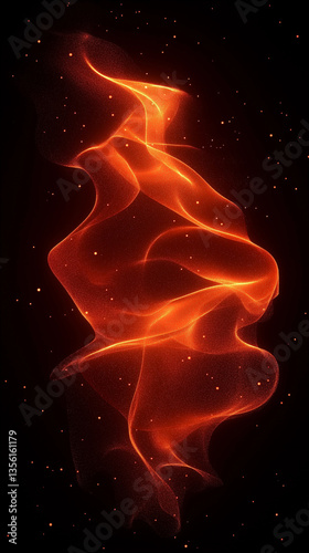 Vertical bright background with abstract art for mobile screens.