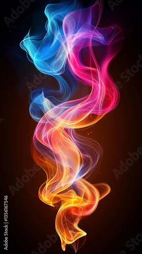 Colorful vertical background for phones with abstract artwork.