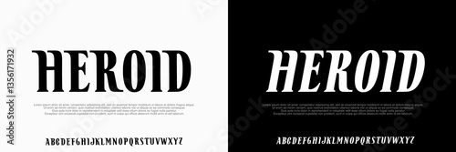 Modern serif condensed ,Bold Font Display.Uppercase and italic font ,design for logo brand ,beauty shop,fashion,movie Design vector illustration