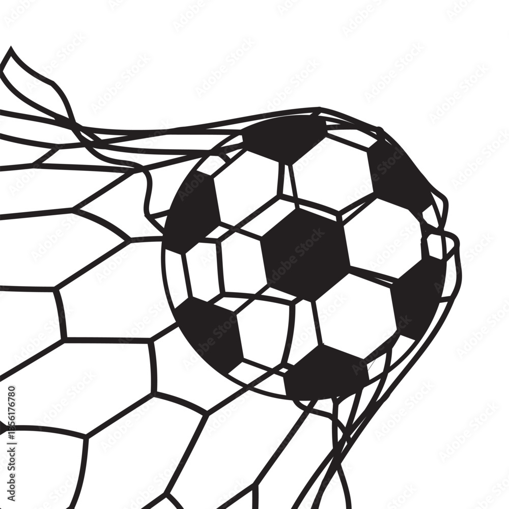 Obraz premium Soccer Net Goal Icon