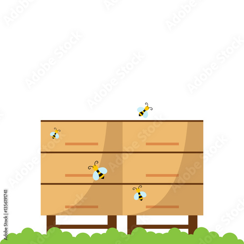 Beekeeping Illustration