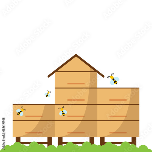 Beekeeping Illustration