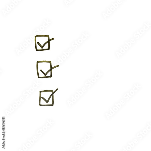 Vibrant yellow sticky note with completed checklist tasks perfect for productivity and organizational concepts