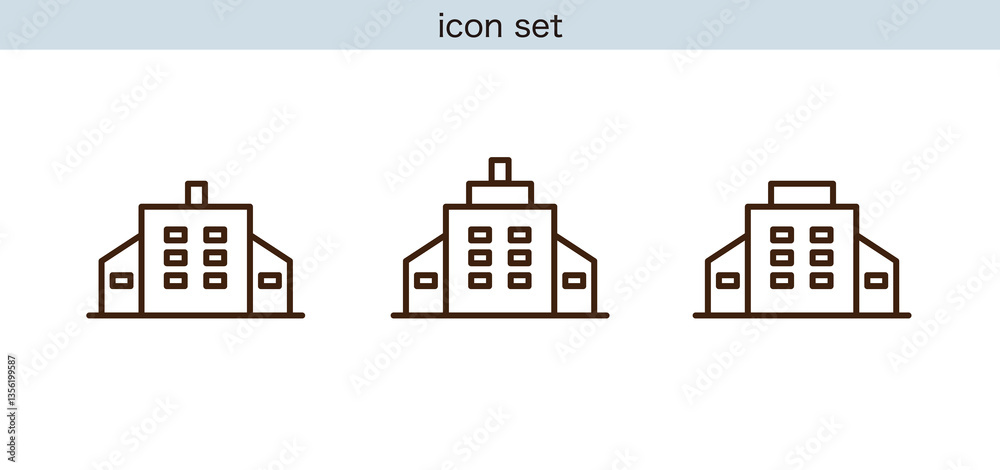 Obraz premium 建物, 住宅, ビル, 商業施設, 病院, 不動産, インフラ, 建築, シンプル, アイコン, 図面, 設計, 街並み, 公共施設, 医療施設, 工場, ショッピングモール, 学校, 店舗, 駅, 役所, 図書館, 住宅街, 高層ビル, 戸建て, アパート, マンション, 住宅地, 駐車場, 物流施設, 倉庫, ショッピングセンター, スーパーマーケット, 飲食店, カフェ, コンビニ, 施設ア