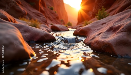 rock in the water