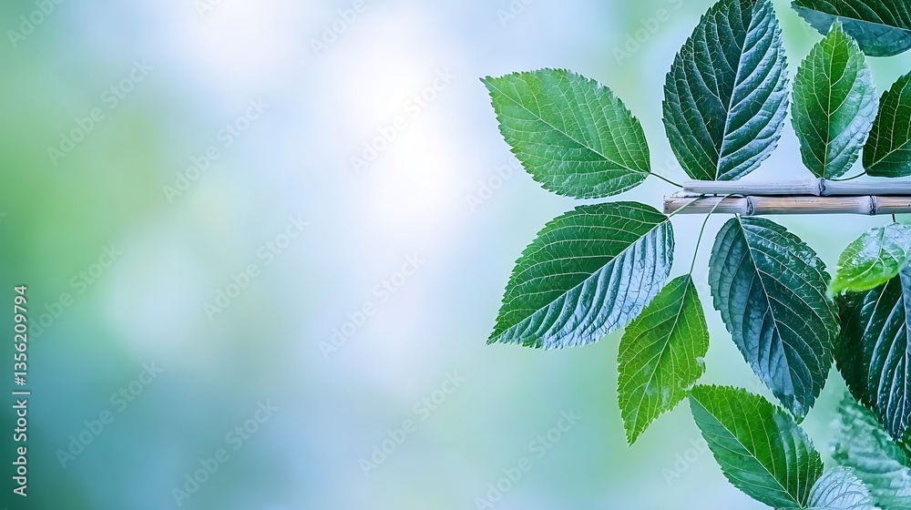 Lush Green Leaves for Bamboo, Nature Background. Lush Green Leaves for Bamboo, Nature Background.