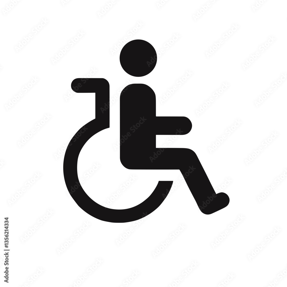 Accessible icon representing inclusivity and support for all, empowerment Accessible icon representing inclusivity and support for all, empowerment