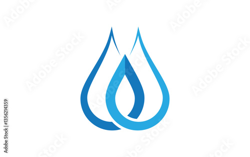 Water drop Plumbing Logo Template vector illustration v.78