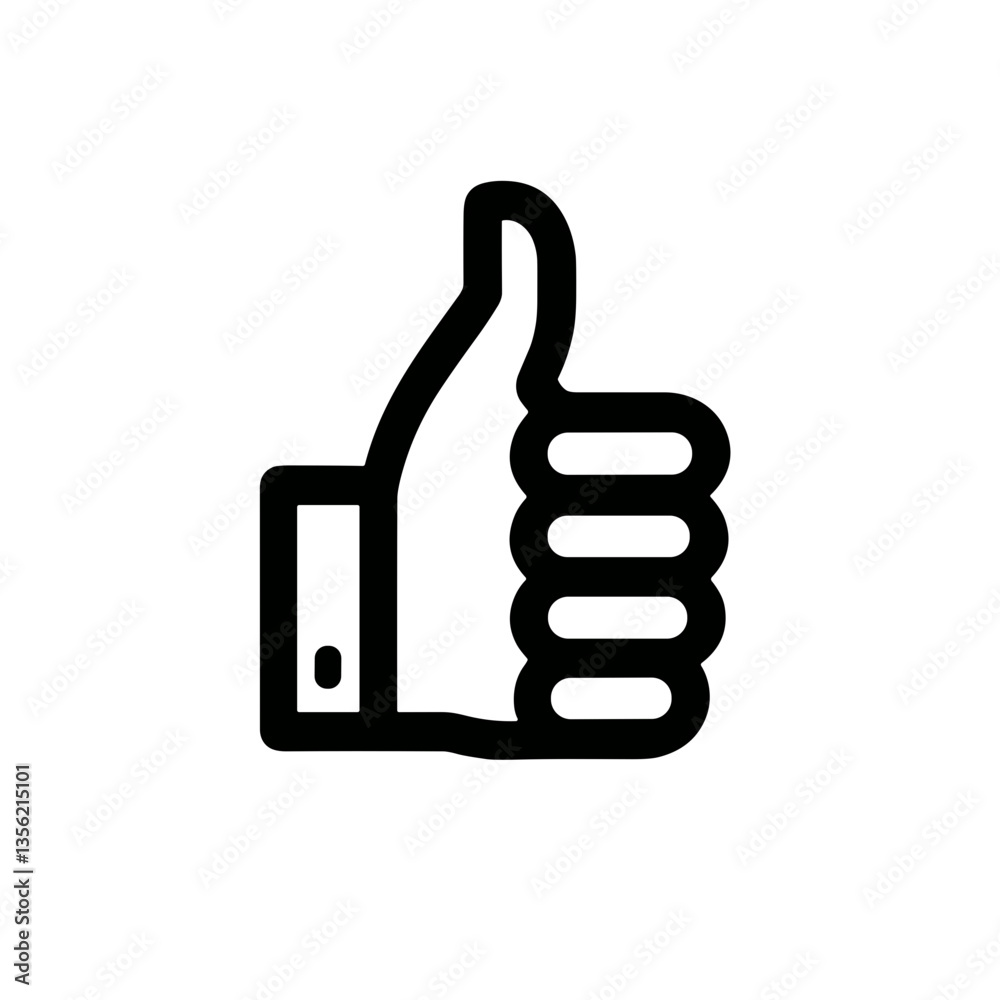 Positive thumbs up gesture, expressing approval and encouragement Positive thumbs up gesture, expressing approval and encouragement