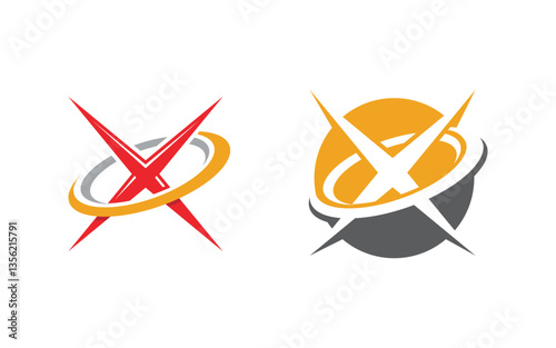 Star Logo speed Concept Logo Illustration design template v.9