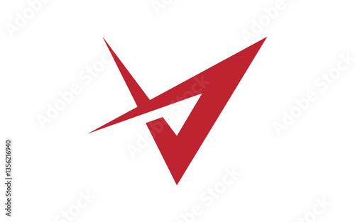 V Letter icon Business Logo Template design illustration v.6