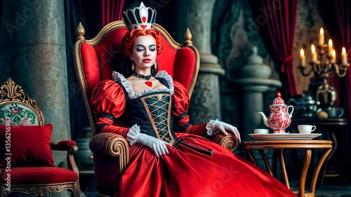 The noble Red Queen from Alice in Wonderland