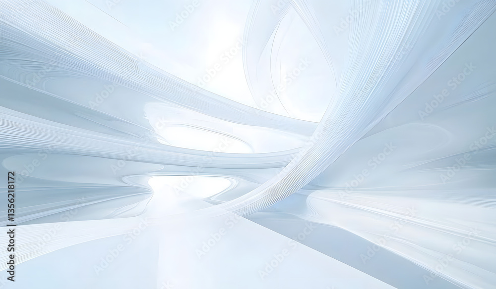 Obraz premium Abstract White Futuristic Background