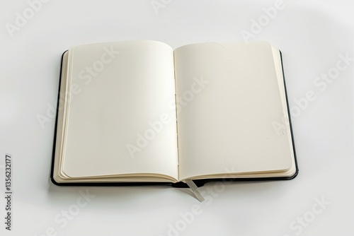 Ultra Hd Visual of White Moleskine Isolated on the White Background