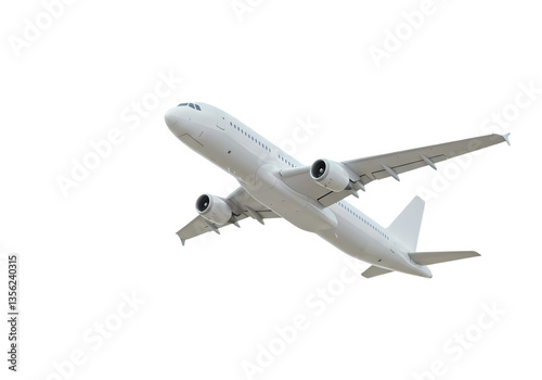 Airplane Taking Off  Air Travel Stock Photo isolated on transparent background