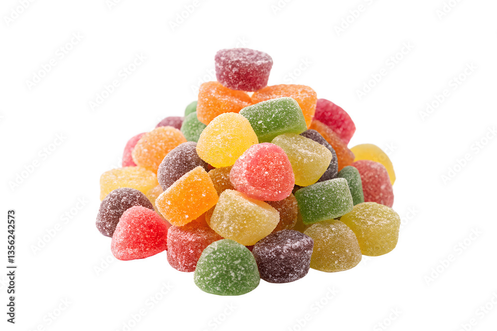 Colorful jelly candies isolated on transparent png background Colorful jelly candies isolated on transparent png background