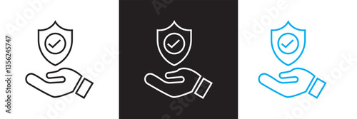 Trust best icon. Vector illustration. isolated on white and black background. EPS 10
