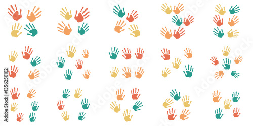 Playful Kids Handprint Paint