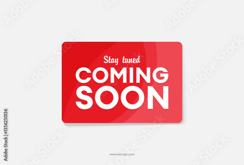 modern coming soon poster with stay tuned message