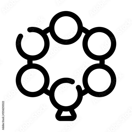 Tasbee Icon Broken Line Style