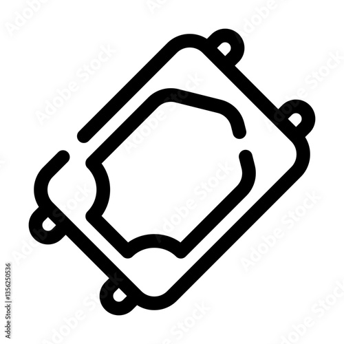 Sajada Icon Broken Line Style